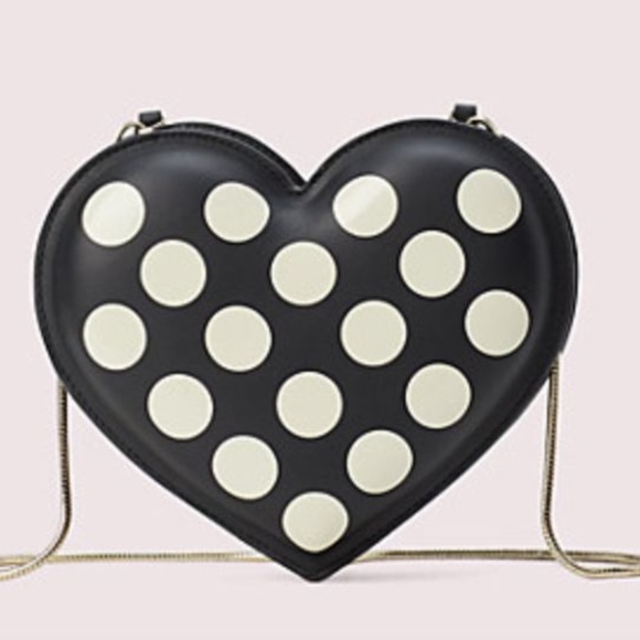 Kate Spade Women's Bag Crossbody Purse - 3D Polka Dot Heart - Retails $298 - Picture 4 of 8